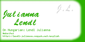 julianna lendl business card